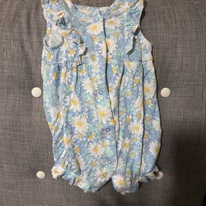 baby girl floral romper